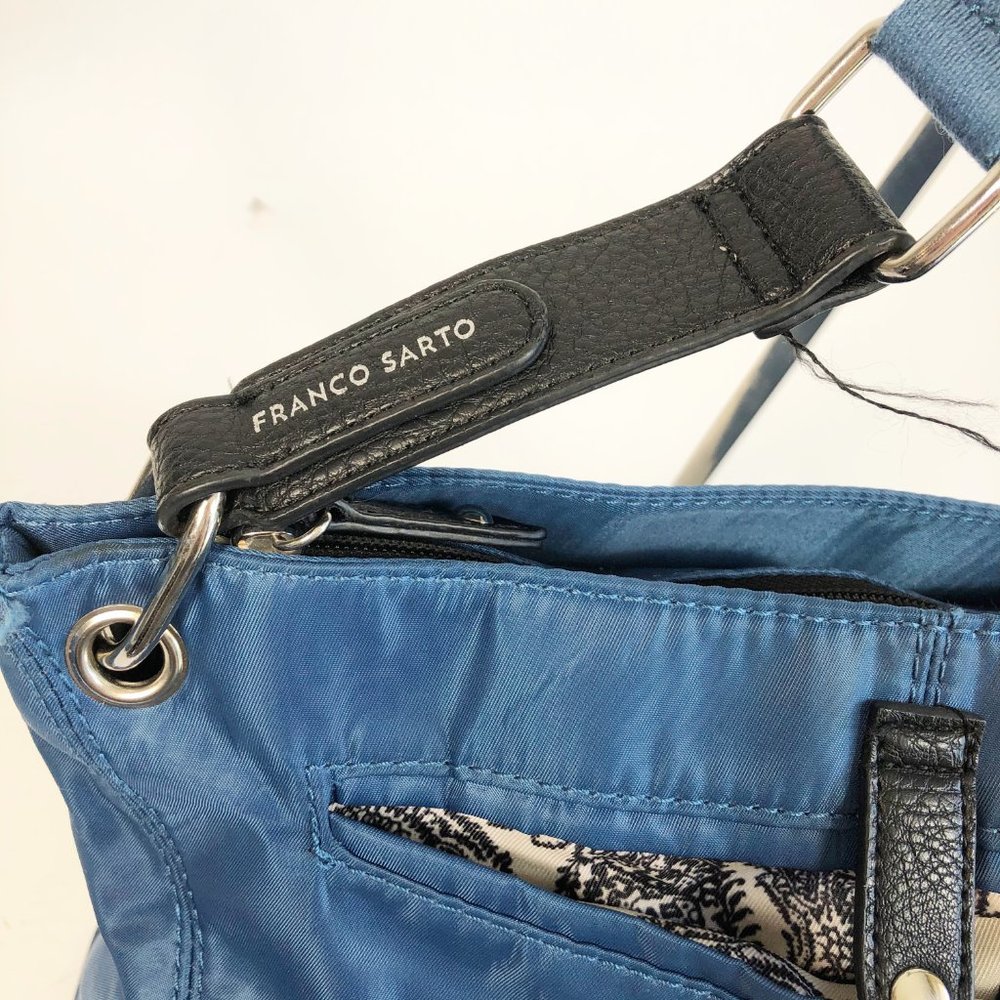 Franco Sarto Blue Messenger Shoulder Crossbody Bag - Picture 5 of 12